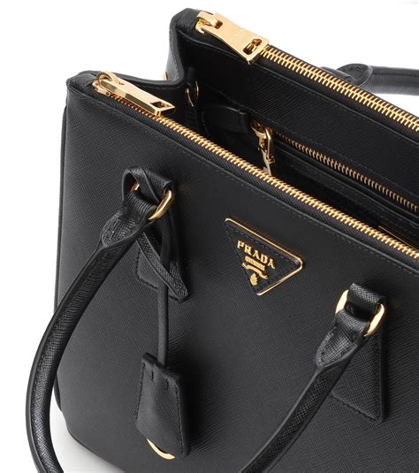 prada small black saffiano cuir leather tote bag|Prada saffiano cuir leather tote.